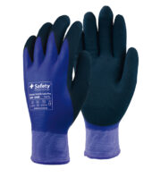 39-300 Invierno Doble látex Pro, invierno impermeable guantes de trabajo, guantes azules